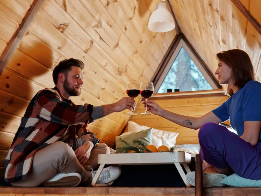 Book a Weekend Cabin Retreat - Romantic Things For Valentine's Day