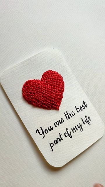 Embroidered diy valentine cards