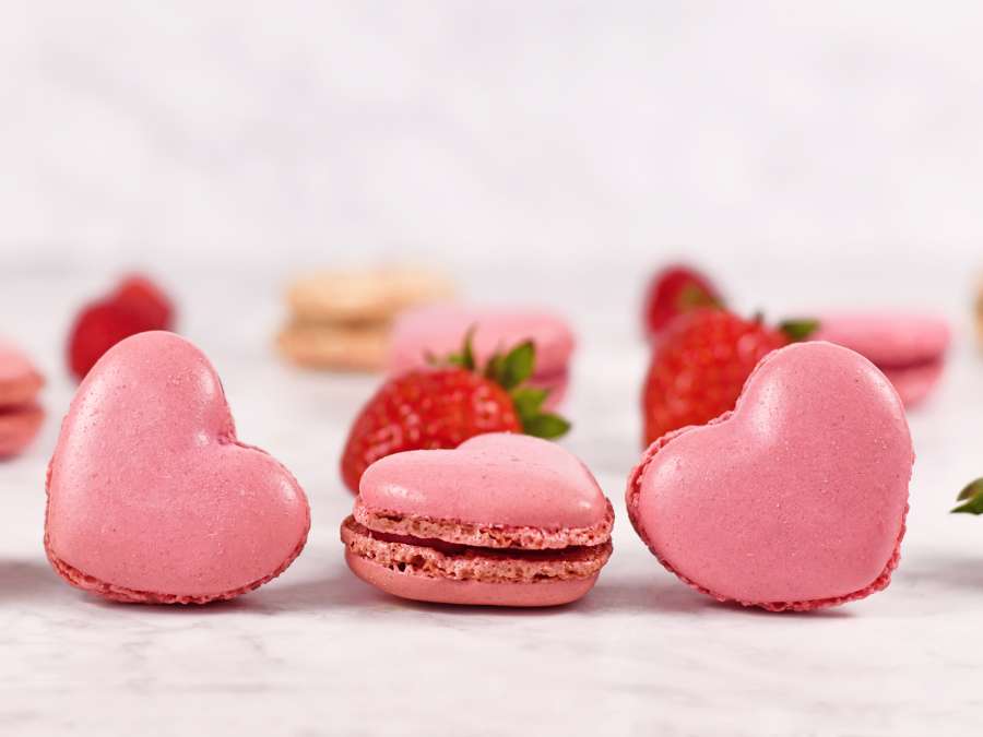 Heart-Shaped Macarons - Valentine’s Day Sweets