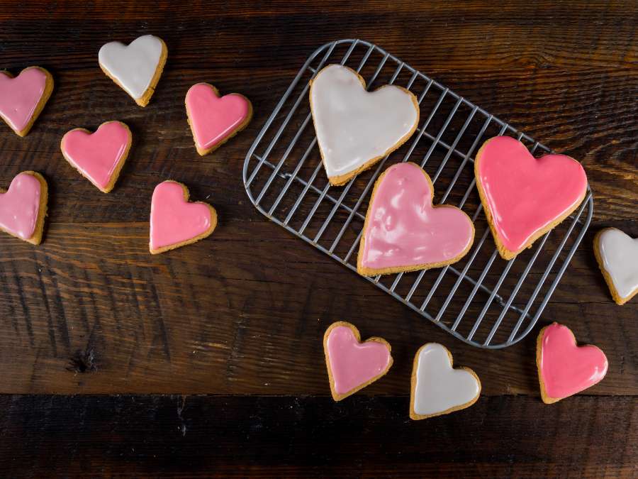 Heart-Shaped Sugar Cookies - Valentine’s Day Sweets