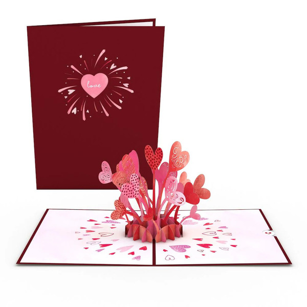Love Letter Explosion Valentine’s Day Pop-up card