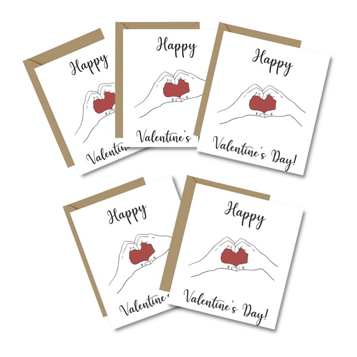 Minimalist diy valentine cards