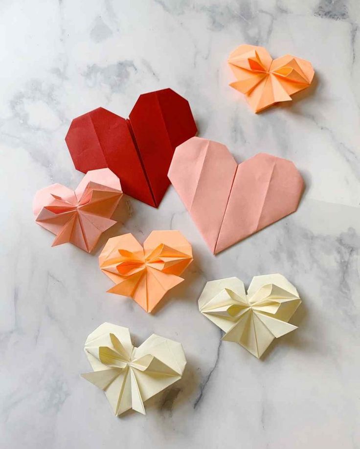 Origami Valentine’s Cards - children's Valentine's day cards idea