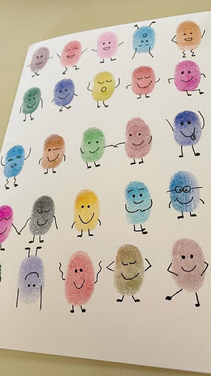Painted Thumbprint Cards - children's Valentine's day cards idea