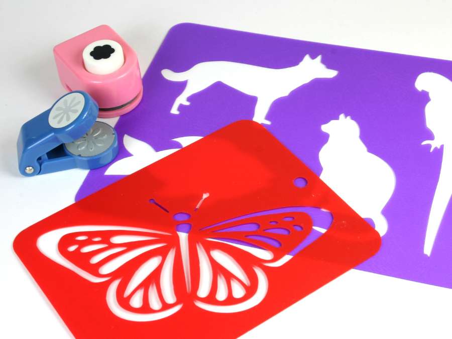 Stencil Art Cards - Handmade Valentine’s Day Cards