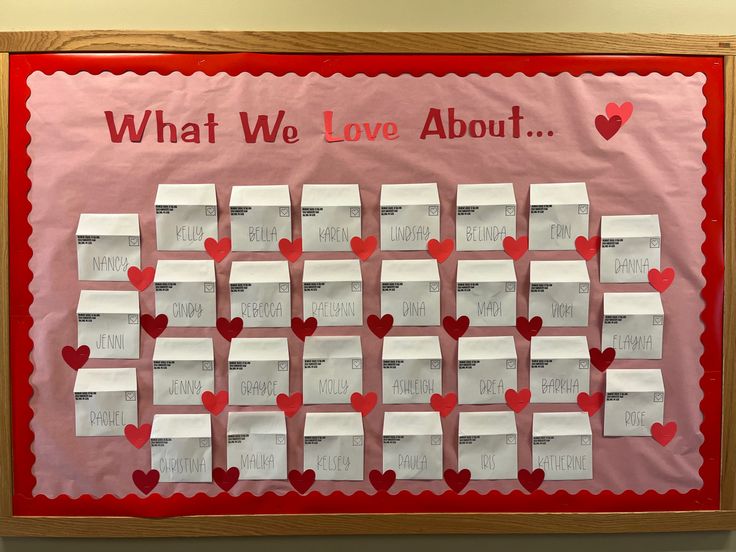 Valentine bulletin board