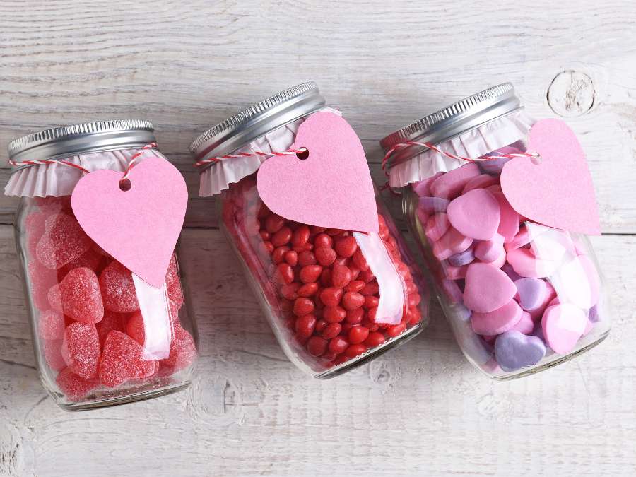 Valentine’s Day Candy Jars - Valentine’s Day Sweets