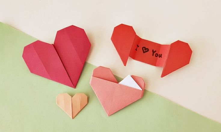 origami diy valentine cards