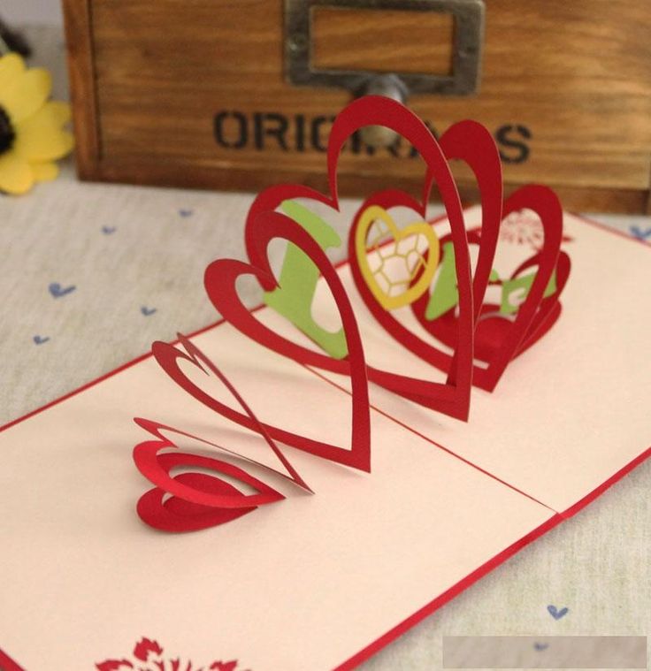 pop-up diy Valentine cards