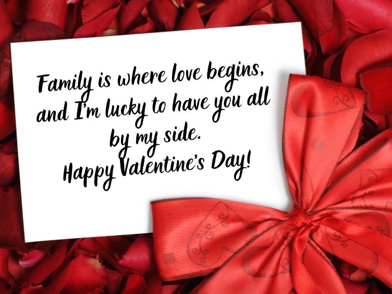 what to write in a valentine's day card for family