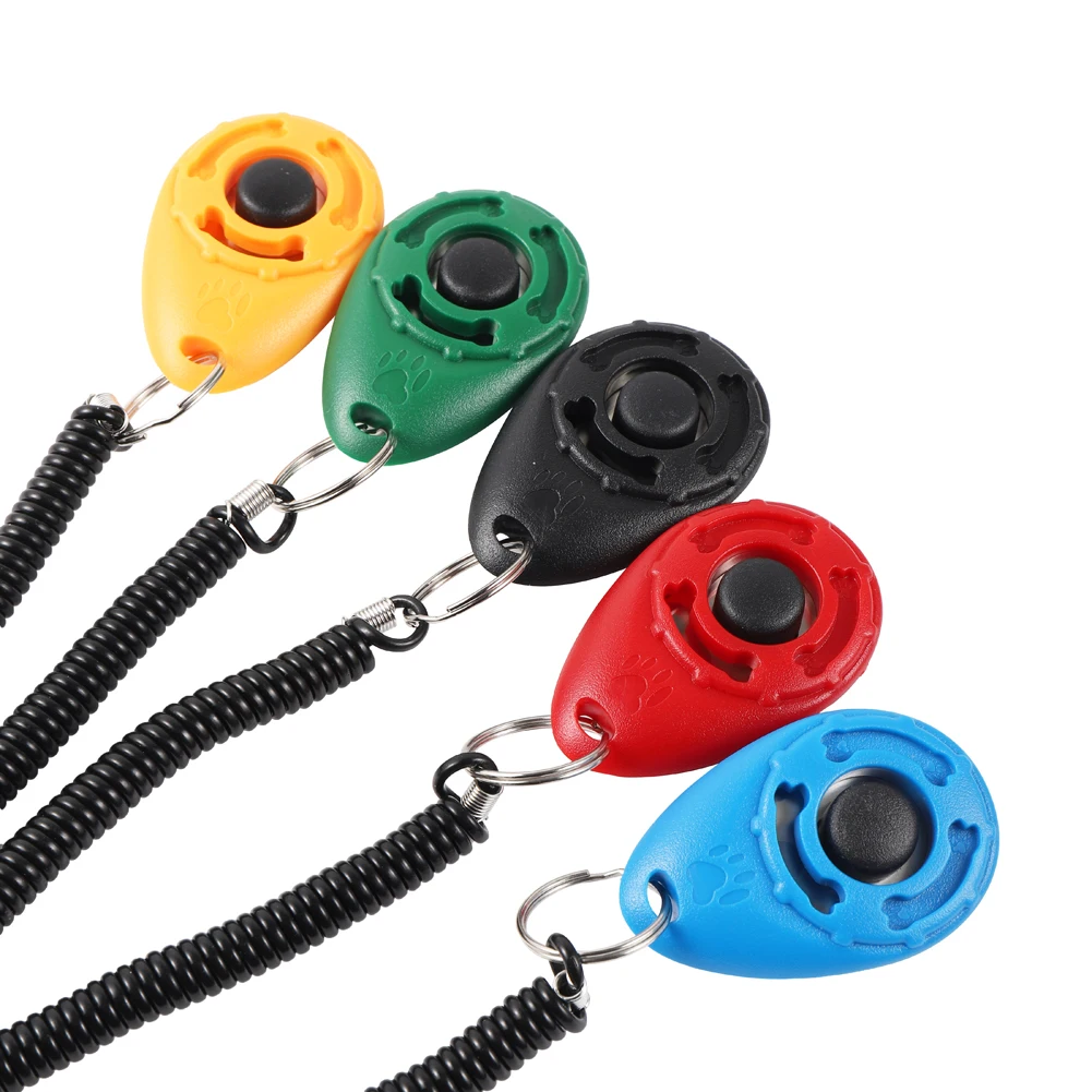 Dog Training Clicker Pet Cat Plastic New Dogs Click Trainer Aid Tools Adjustable Wrist Strap Sound Key Chain Dog Supplies - Image 4