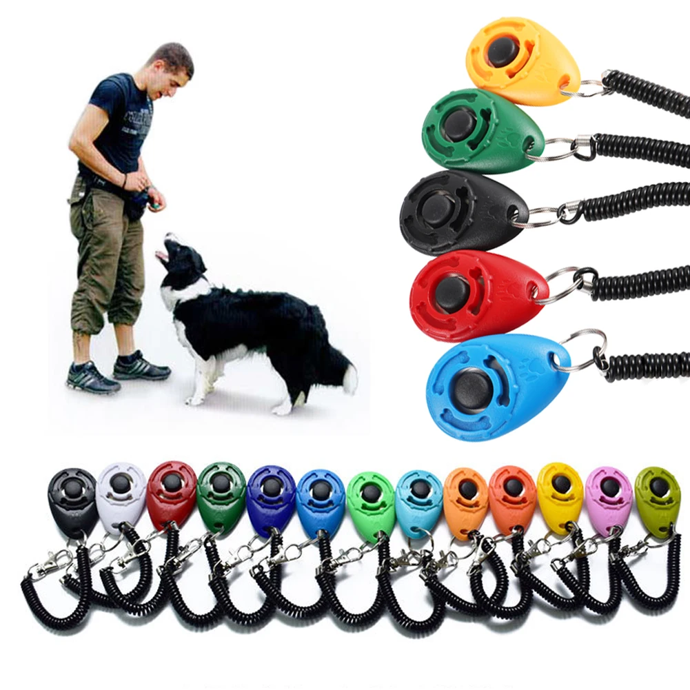 Dog Training Clicker Pet Cat Plastic New Dogs Click Trainer Aid Tools Adjustable Wrist Strap Sound Key Chain Dog Supplies - Image 6