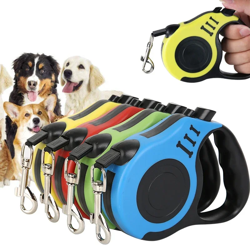 Best 3M/5M Retractable Dog Leash Automatic Flexible Dog Puppy Cat Traction Rope Belt Dog Leash for Small Medium Dogs Pet Products 2026