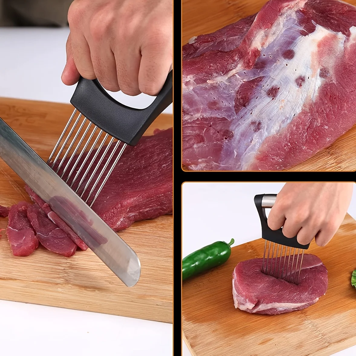 Stainless Steel Onion Slicer Holder – Multi-Veg Cutter 2026 - Image 3