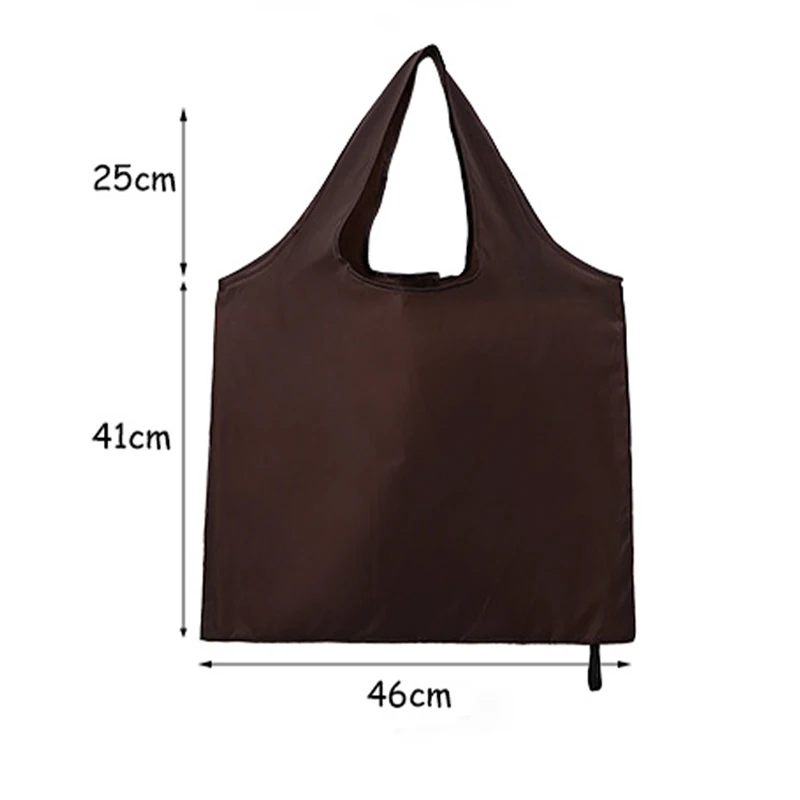 Foldable Shopping Bag Reusable Travel Grocery Bag Eco-Friendly One Shoulder Handbag For Travel Cartoon Cactus Printing Tote Bag - Image 2