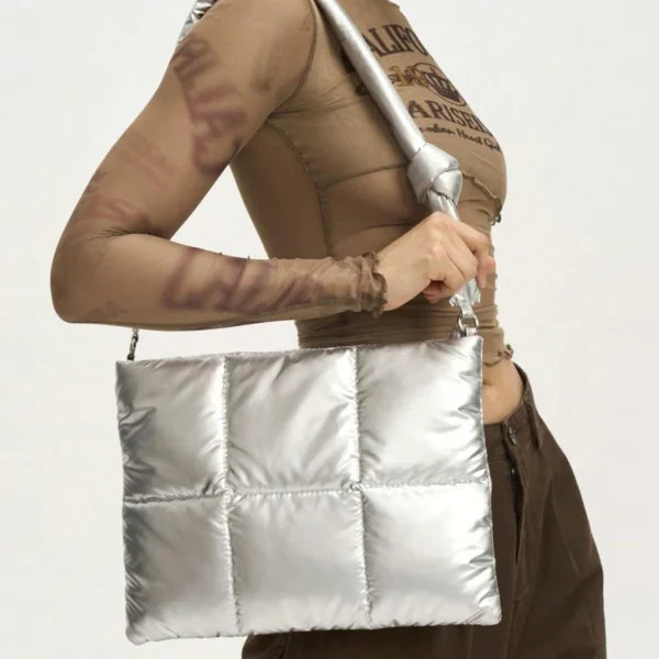 Best Quilted Shoulder Bag 2026 – Padded Silver Clutch iPad Laptop