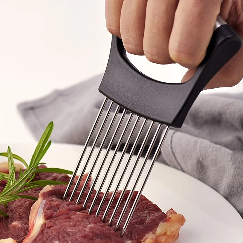 Stainless Steel Onion Slicer Holder – Multi-Veg Cutter 2026 - Image 4