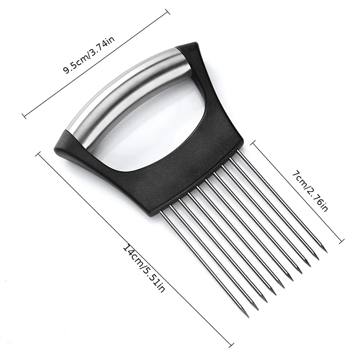 Stainless Steel Onion Slicer Holder – Multi-Veg Cutter 2026 - Image 2