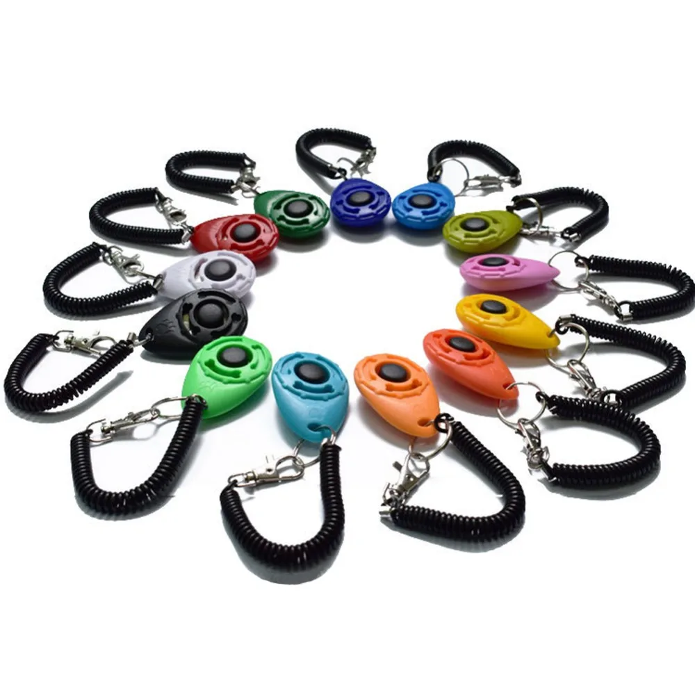 Dog Training Clicker Pet Cat Plastic New Dogs Click Trainer Aid Tools Adjustable Wrist Strap Sound Key Chain Dog Supplies - Image 26