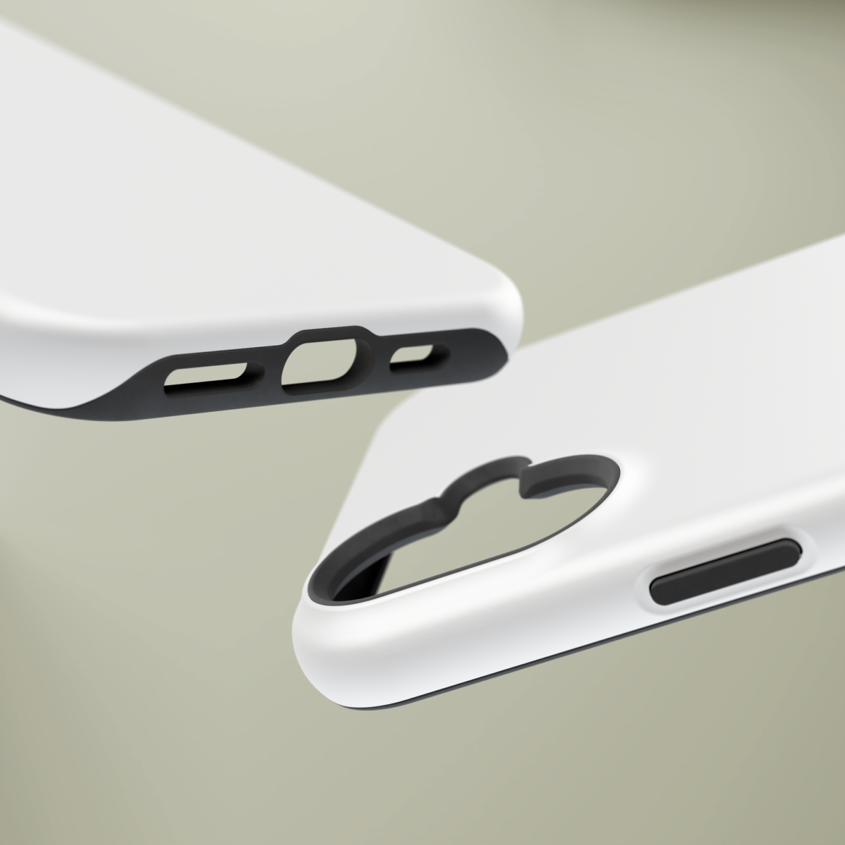 Do phone cases protect your phone? Close-up of the raised camera bezel and precise button cutouts that add impact protection