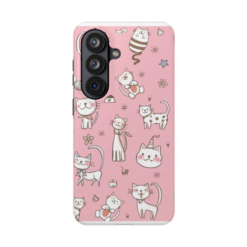 Real photo of GTTG custom phone case with kawaii cat pattern design