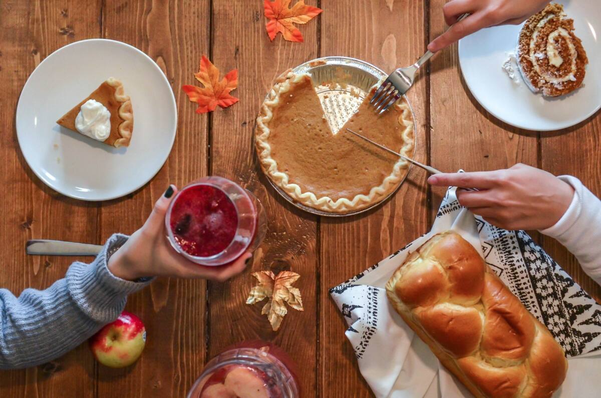 Thanksgiving family phone case with holiday photo